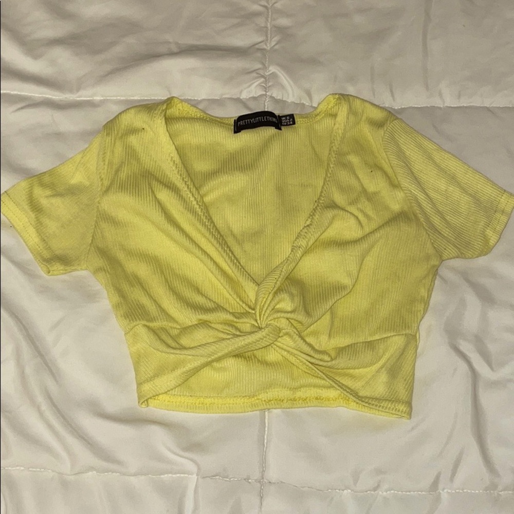 Light Yellow Crop top
